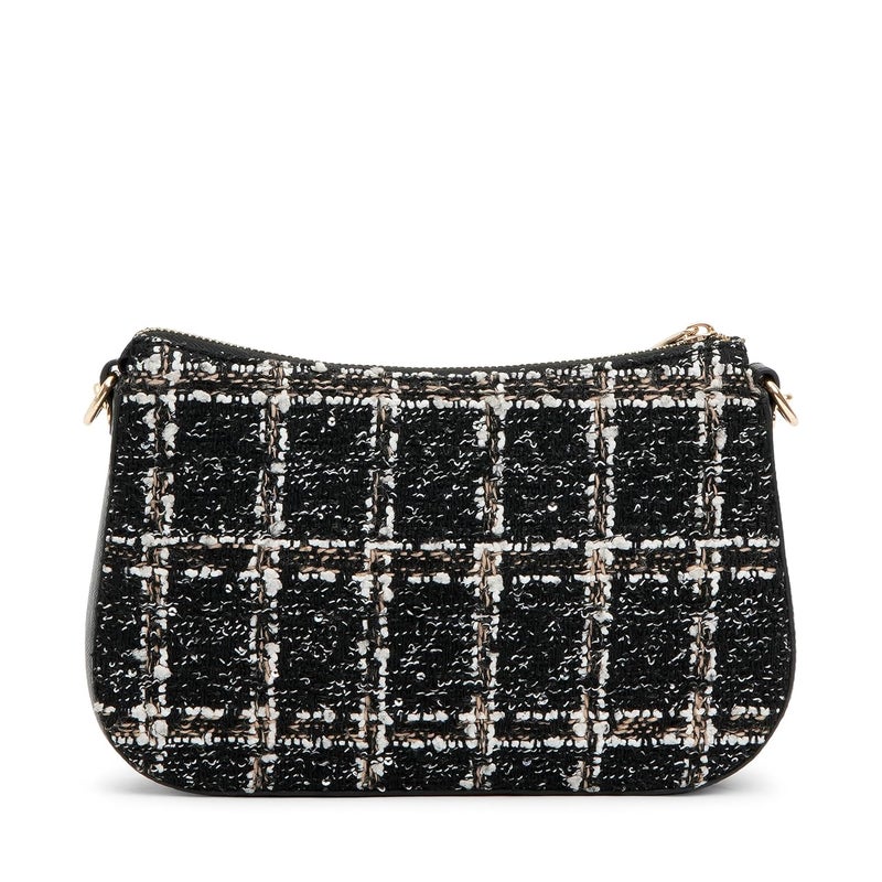 KLEIO Crossbody Sling Tweed Bag with Mini Bag and Zip Closure for Women - Image 3
